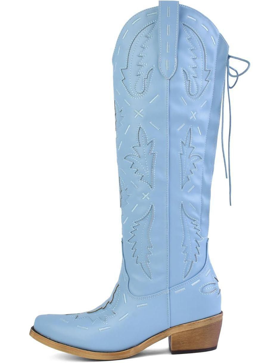 Bota cowboy abajo de la rodilla para mujer 4