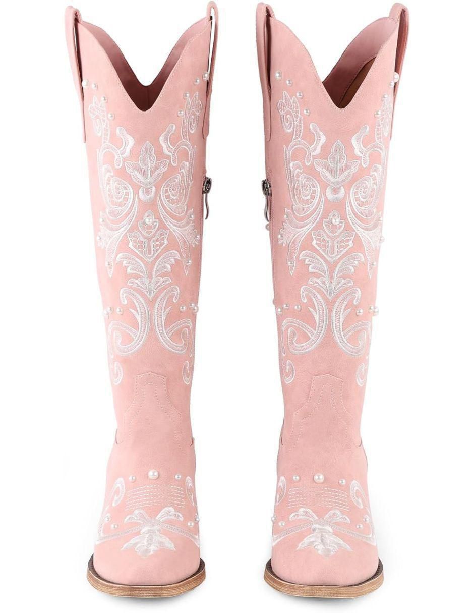 Bota cowboy abajo de la rodilla para mujer 4
