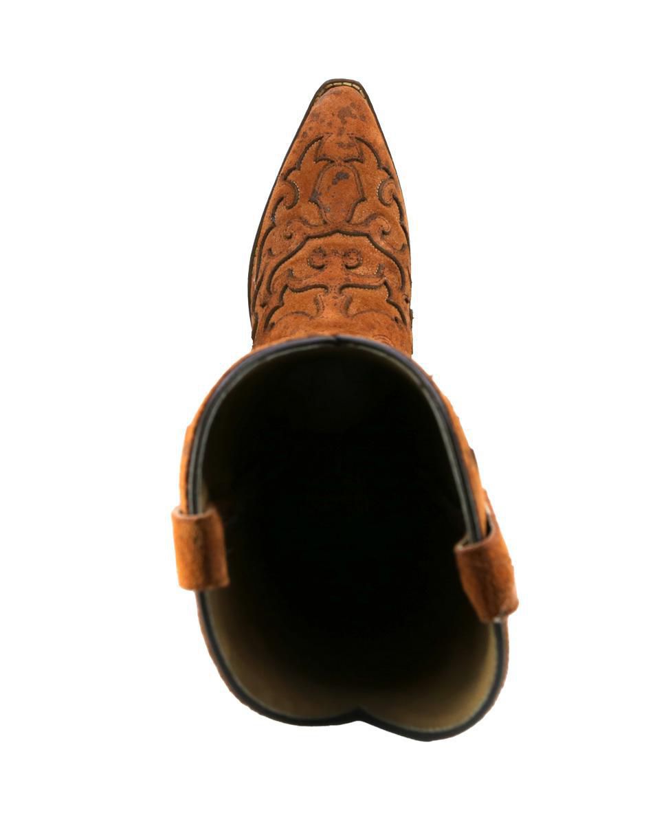 Bota cowboy abajo de la rodilla Western de piel para mujer 5