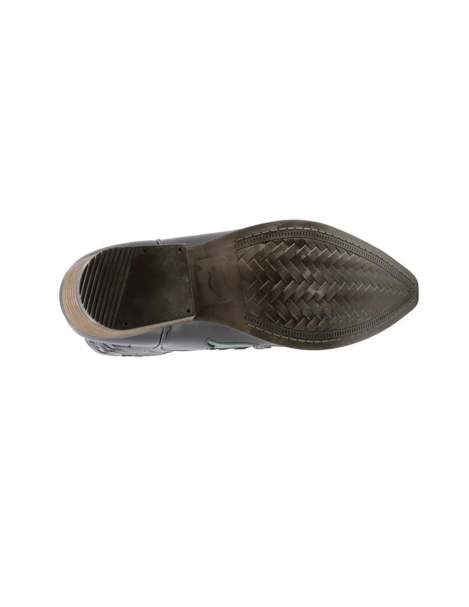 Bota cowboy abajo de la rodilla Western de piel para mujer 6