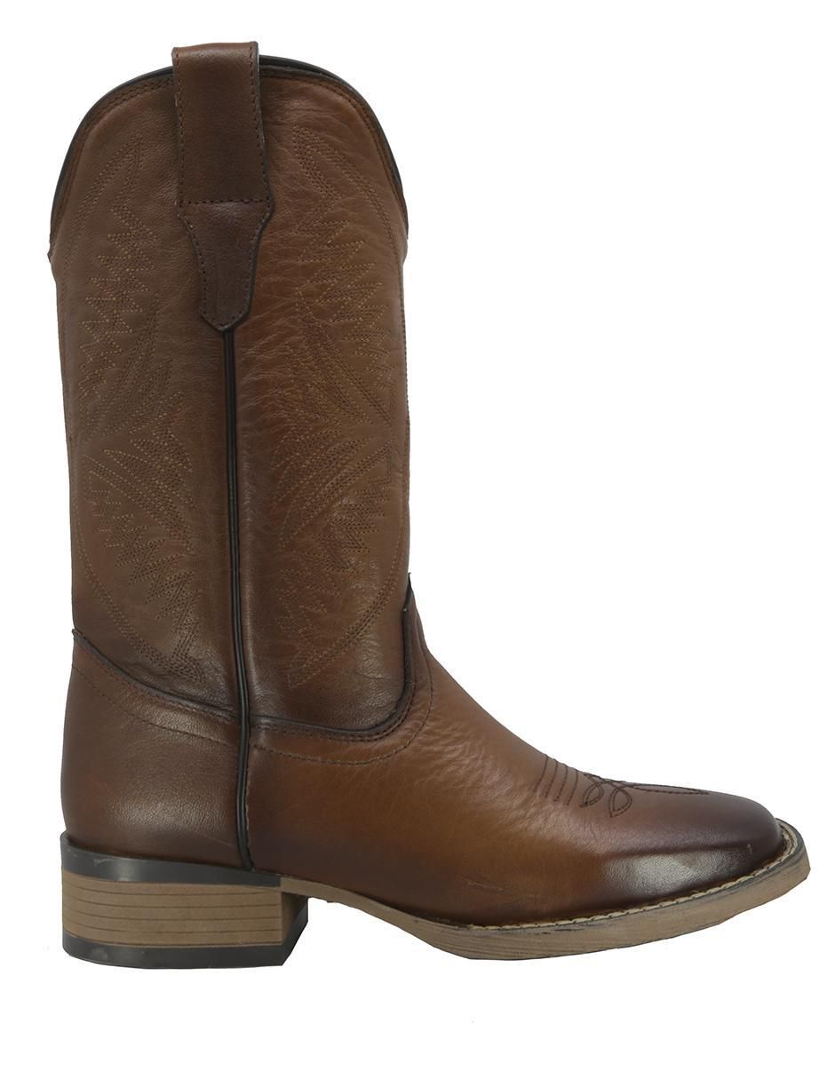 Bota cowboy abajo de la rodilla Western de piel para mujer 2