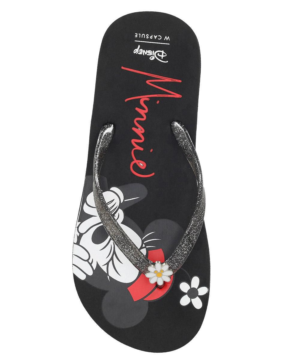 Sandalia plana Minnie Mouse para mujer 5
