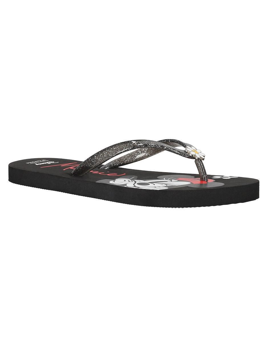 Sandalia plana Minnie Mouse para mujer 6