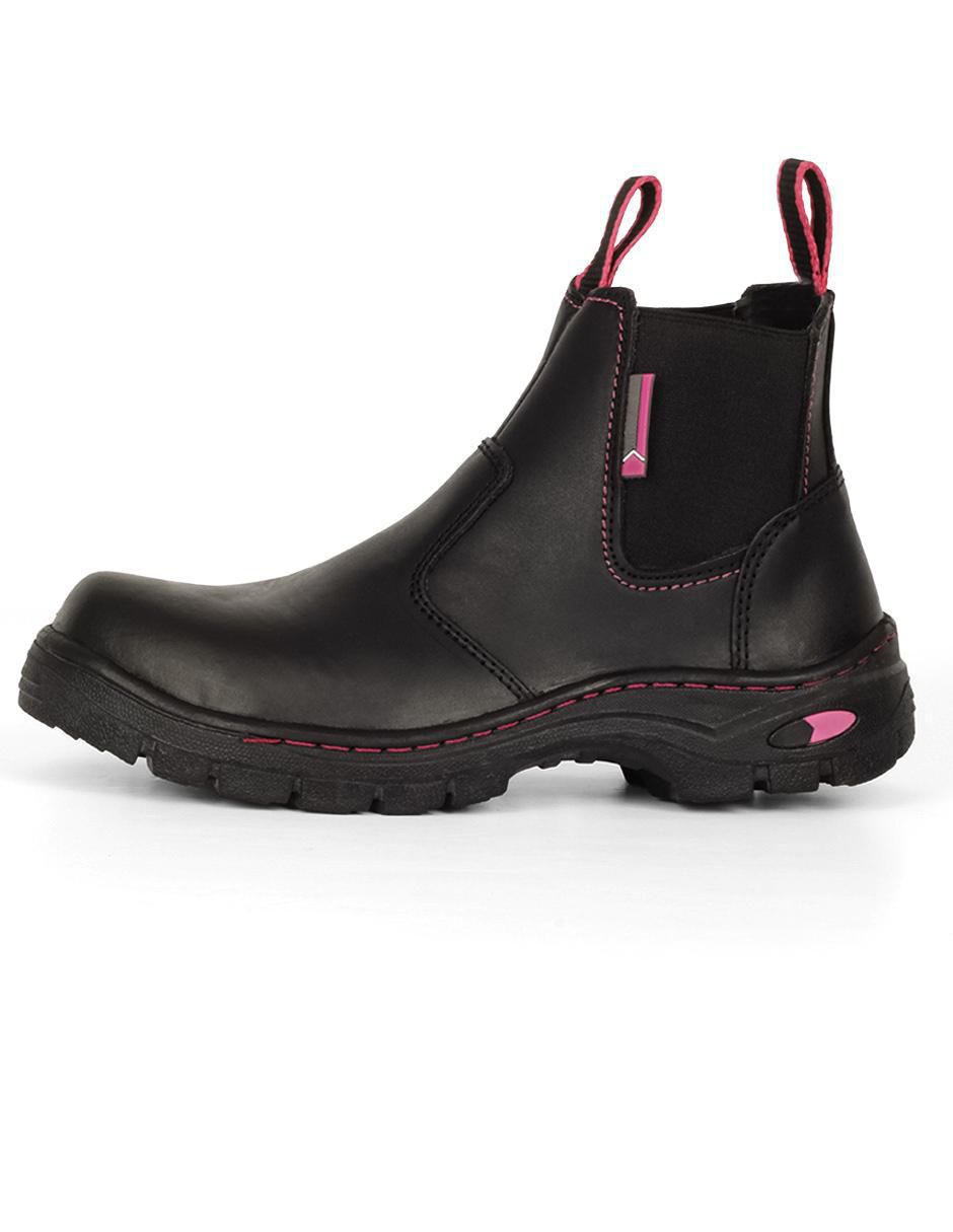 Bota al tobillo de piel para mujer