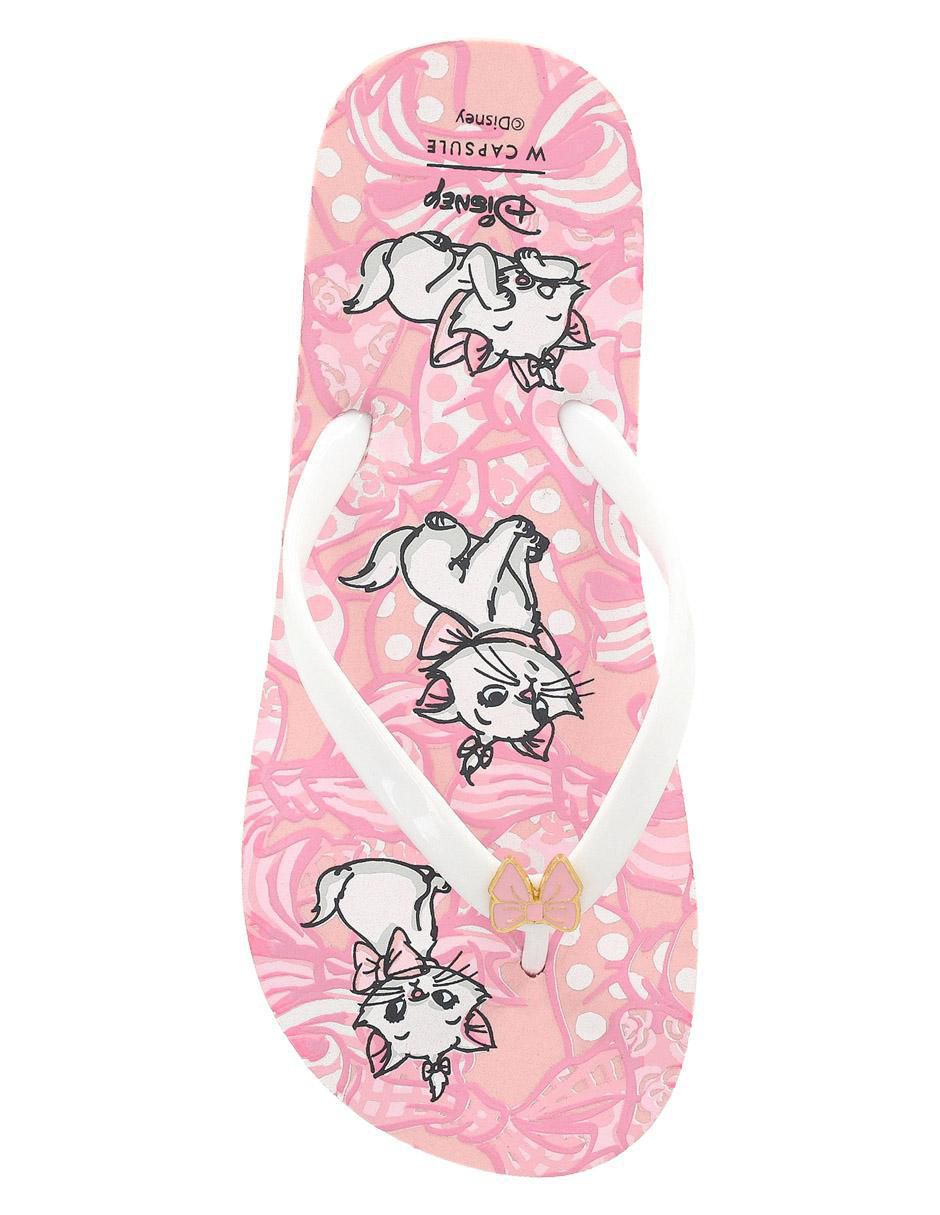 Sandalia plana Disney Marie para mujer 4