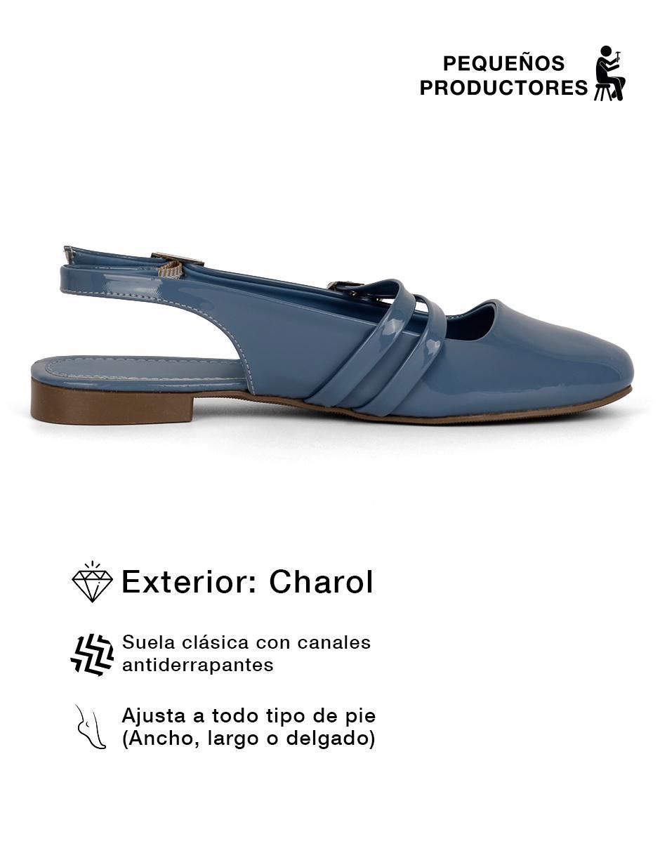 Zueco de charol para mujer 6