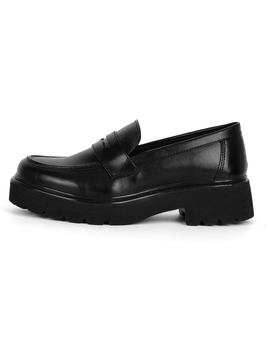 Mocasín de piel para mujer