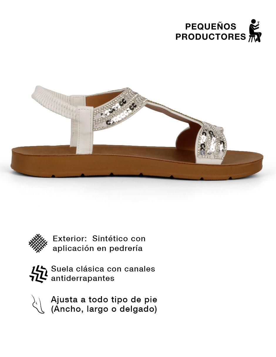 Sandalia plana para mujer 6