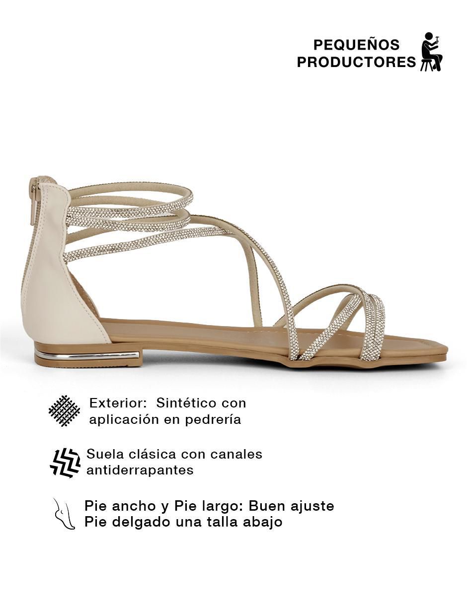 Sandalia plana para mujer 5