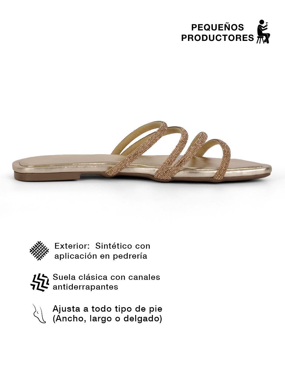 Sandalia plana para mujer 5