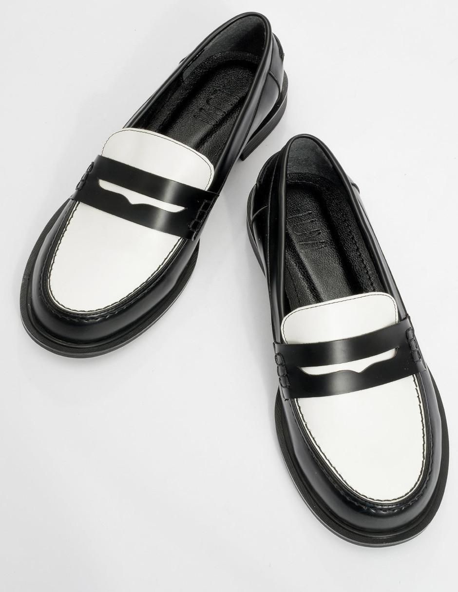 Mocasín Choos de piel para mujer 3