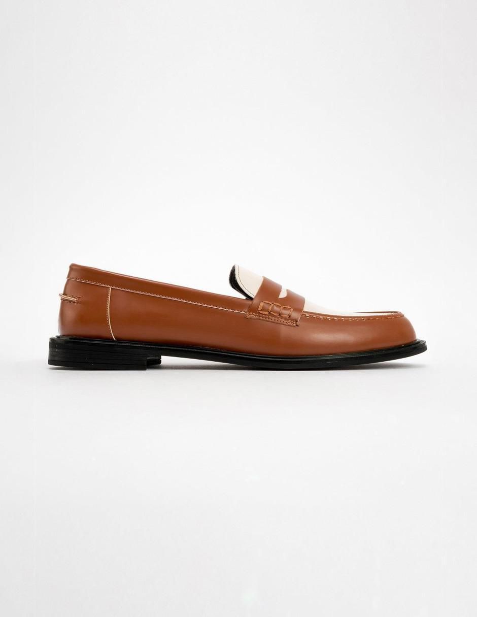 Mocasín Choos de piel para mujer