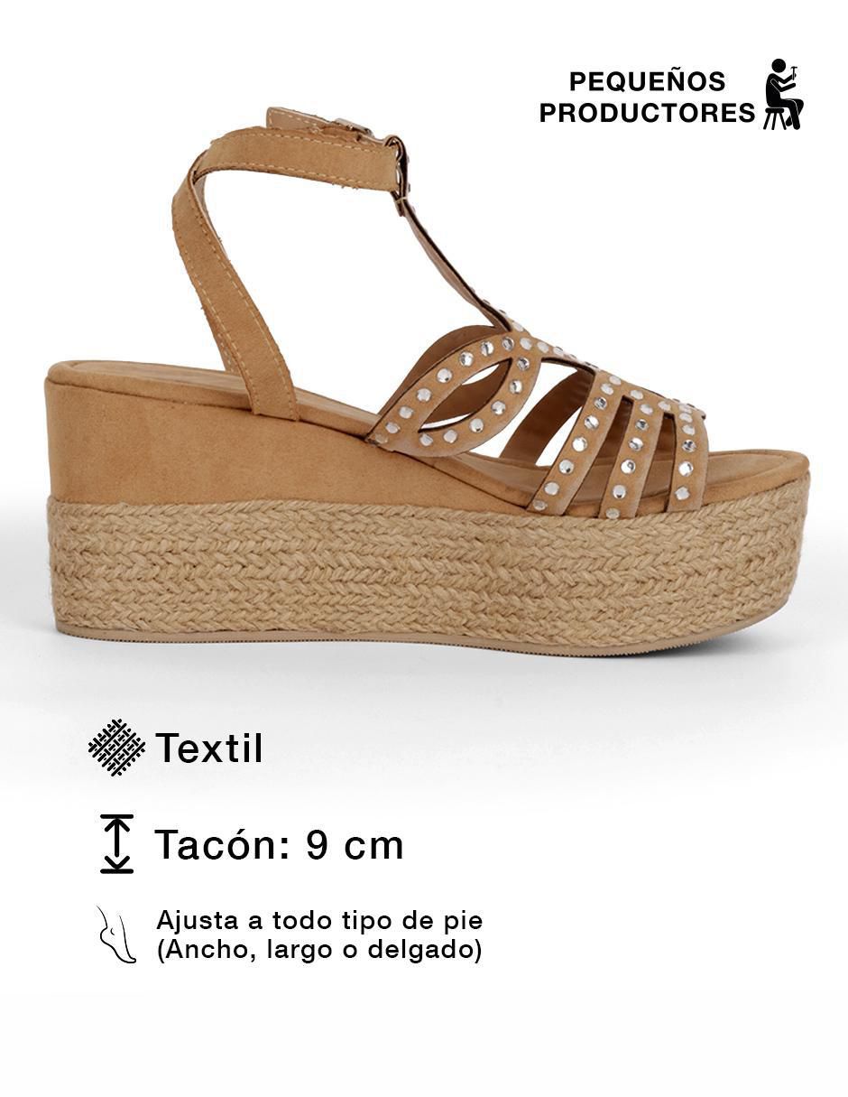 Sandalia de tacón Pequeños Productores para mujer 5