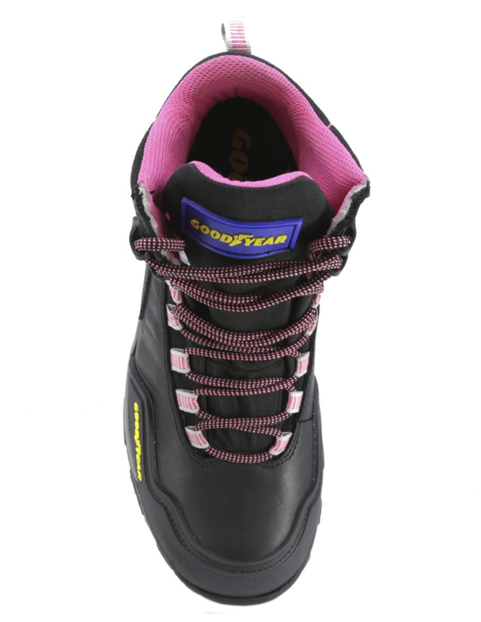 Bota arriba del tobillo GY Safetrek de piel para mujer 5