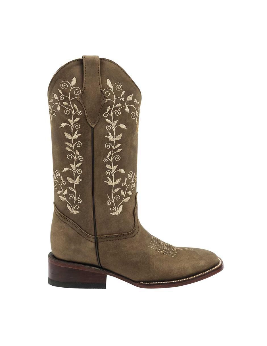 Bota arriba del tobillo de piel para mujer