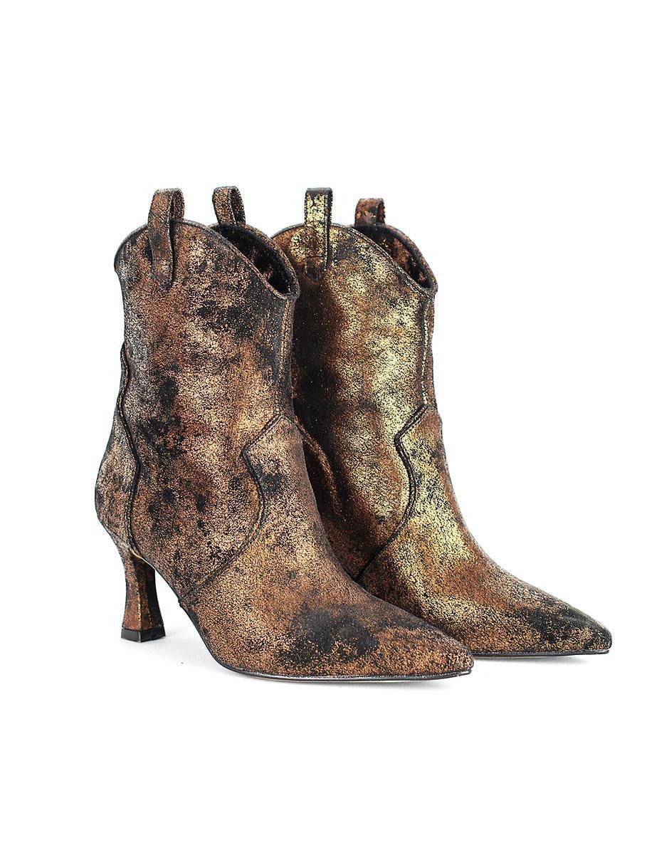 Bota arriba del tobillo Wicca de piel para mujer
