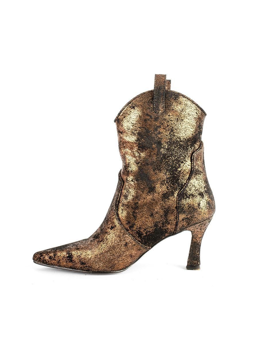 Bota arriba del tobillo Wicca de piel para mujer 4