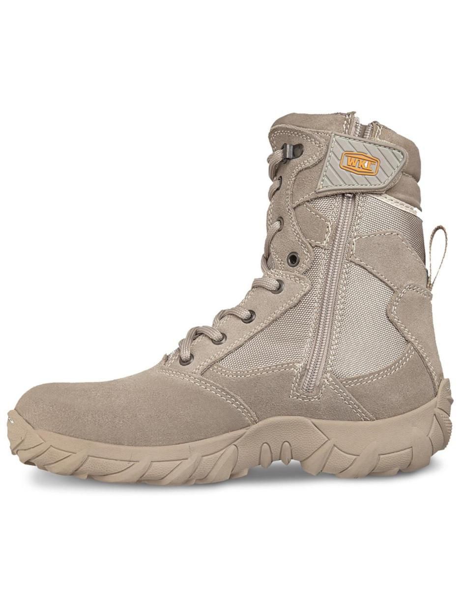 Bota arriba del tobillo Táctico de piel para mujer 4